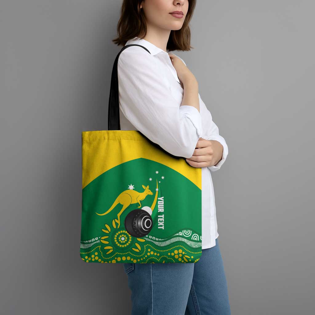 Custom Bowls Australia Tote Bag Aussie Kangaroo Aboriginal Art - Aussie Hoodie