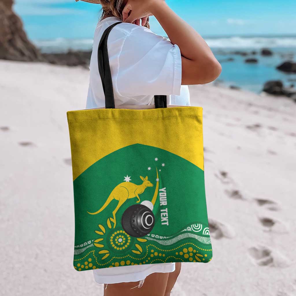 Custom Bowls Australia Tote Bag Aussie Kangaroo Aboriginal Art - Aussie Hoodie