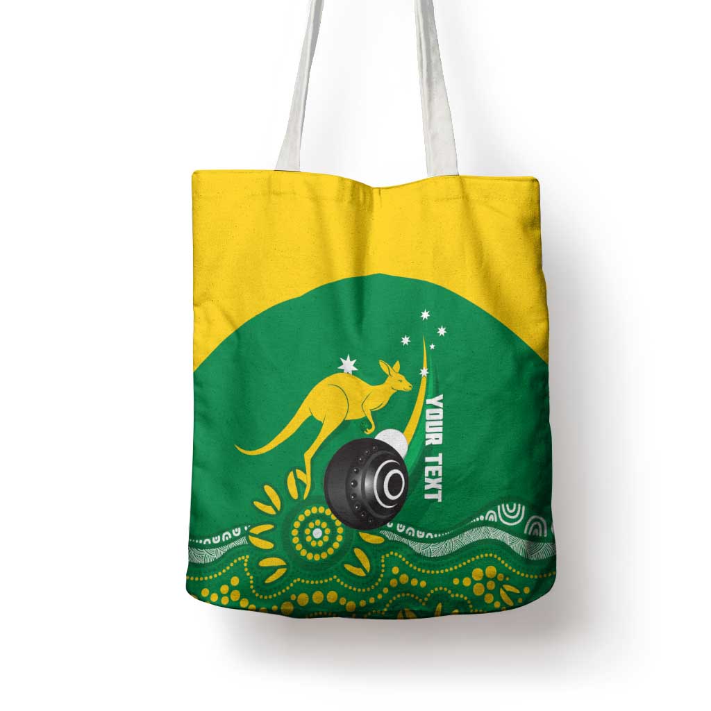 Custom Bowls Australia Tote Bag Aussie Kangaroo Aboriginal Art - Aussie Hoodie