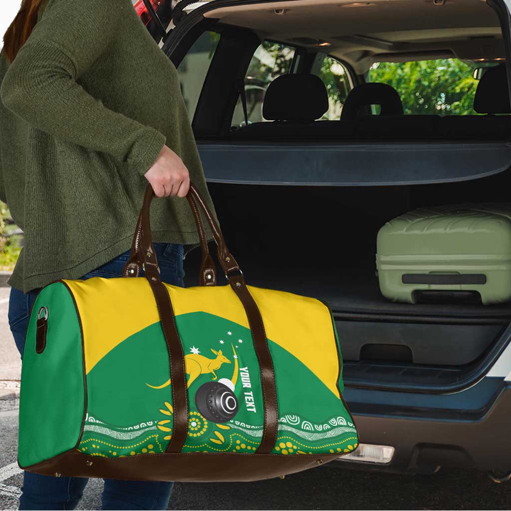 Custom Bowls Australia Travel Bag Aussie Kangaroo Aboriginal Art - Aussie Hoodie