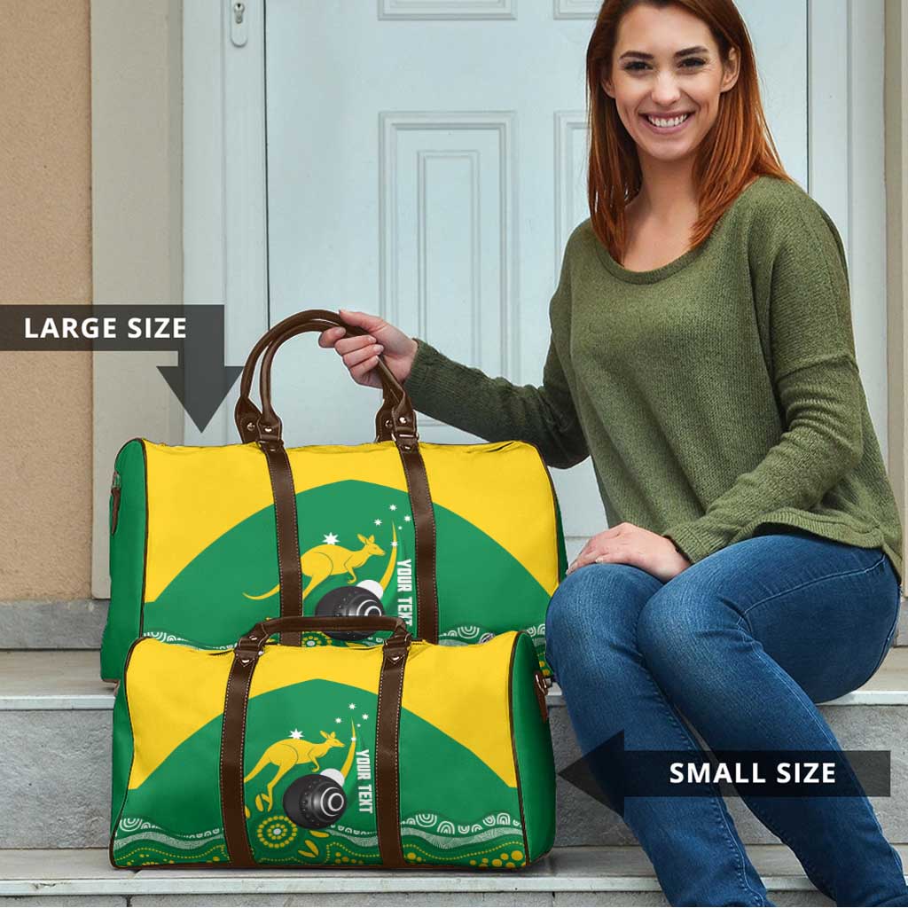 Custom Bowls Australia Travel Bag Aussie Kangaroo Aboriginal Art - Aussie Hoodie