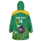 Custom Bowls Australia Wearable Blanket Hoodie Aussie Kangaroo Aboriginal Art - Aussie Hoodie