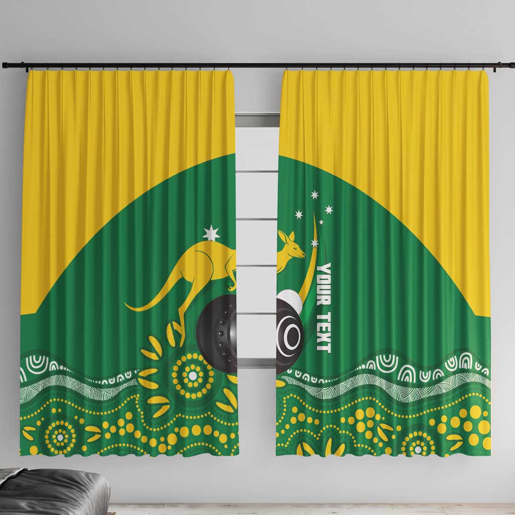 Custom Bowls Australia Window Curtain Aussie Kangaroo Aboriginal Art - Aussie Hoodie