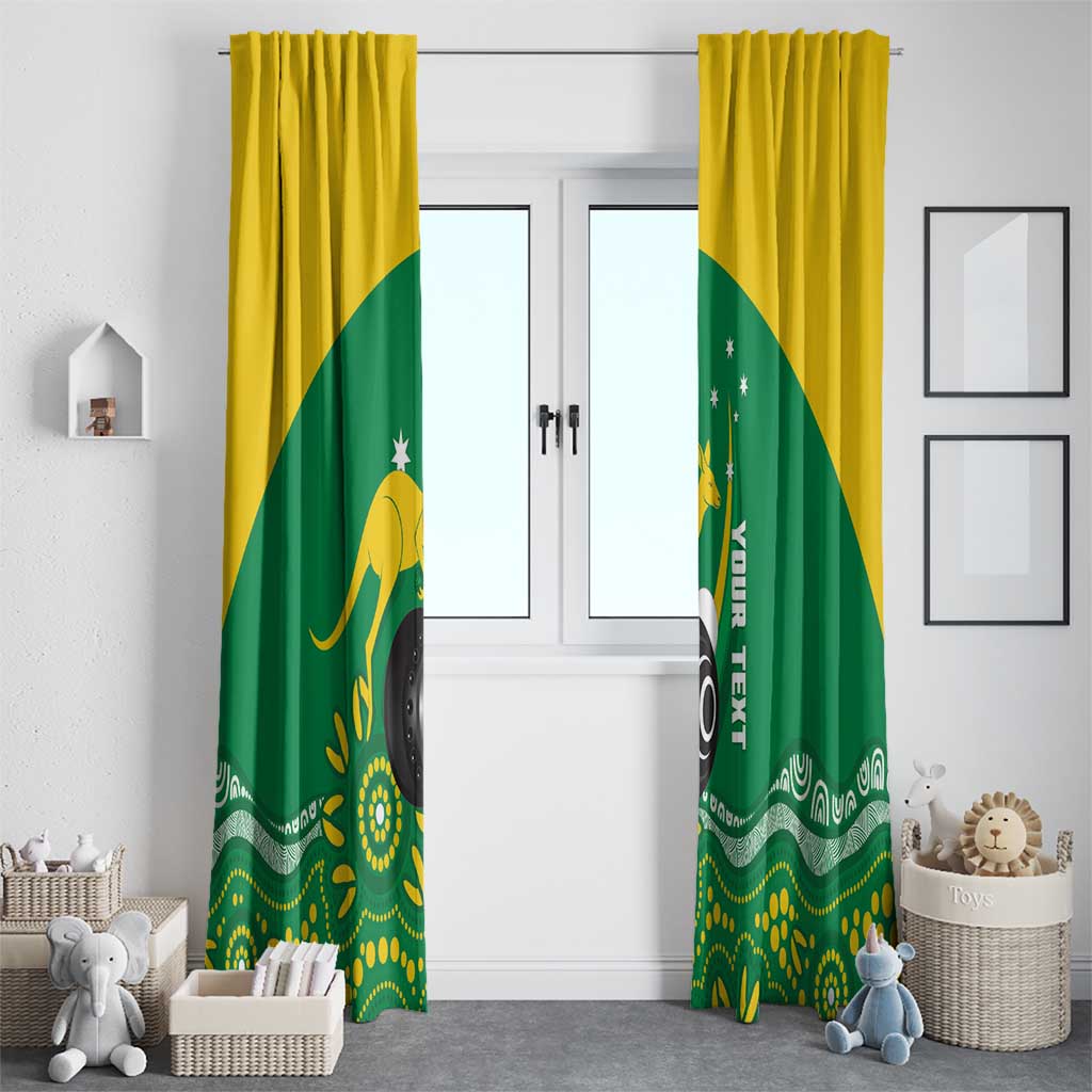 Custom Bowls Australia Window Curtain Aussie Kangaroo Aboriginal Art - Aussie Hoodie