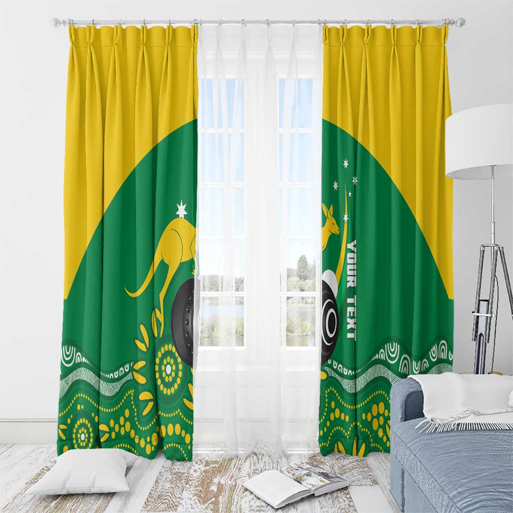 Custom Bowls Australia Window Curtain Aussie Kangaroo Aboriginal Art - Aussie Hoodie