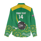 Custom Bowls Australia Women Casual Shirt Aussie Kangaroo Aboriginal Art - Aussie Hoodie