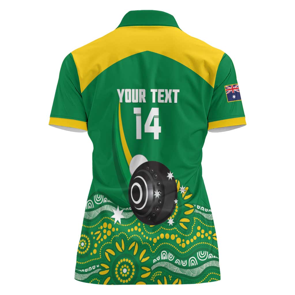 Custom Bowls Australia Women Polo Shirt Aussie Kangaroo Aboriginal Art - Aussie Hoodie