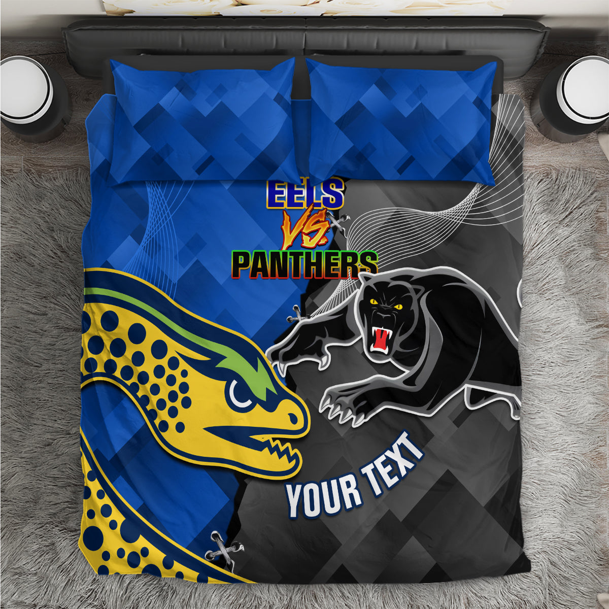 personalised-panthers-and-eels-bedding-set-sporty-version