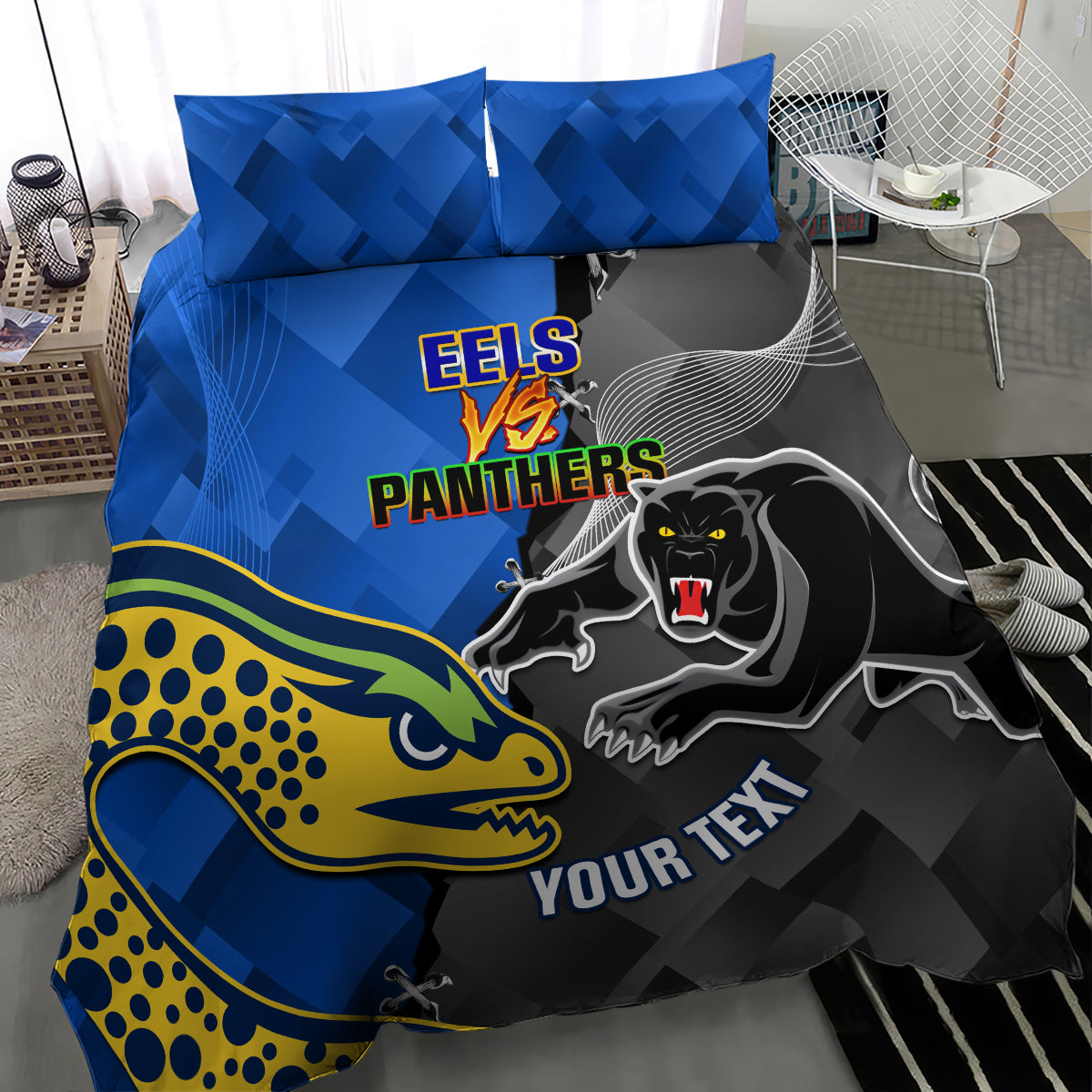 personalised-panthers-and-eels-bedding-set-sporty-version
