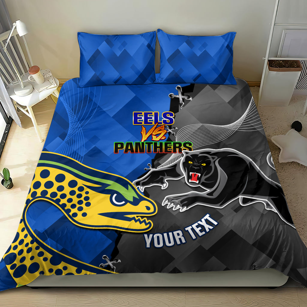personalised-panthers-and-eels-bedding-set-sporty-version