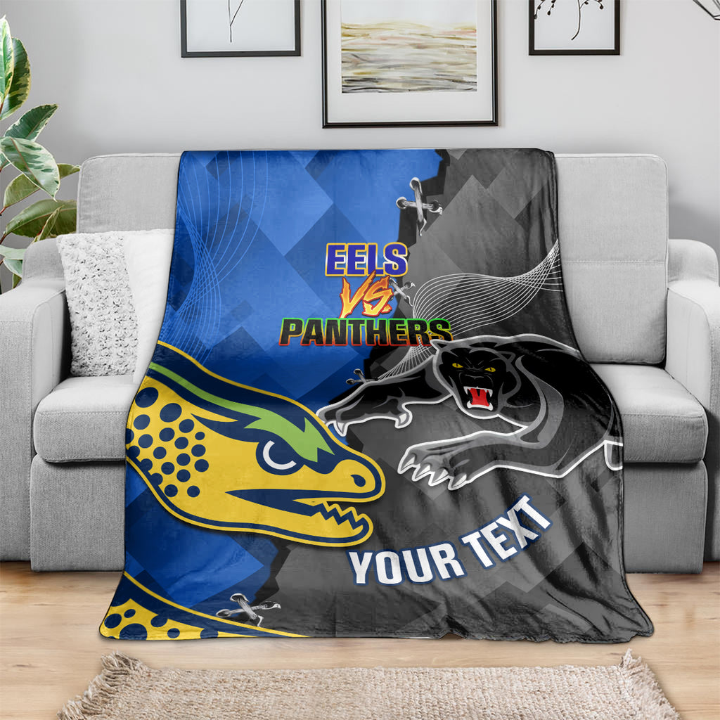 personalised-panthers-and-eels-blanket-sporty-version