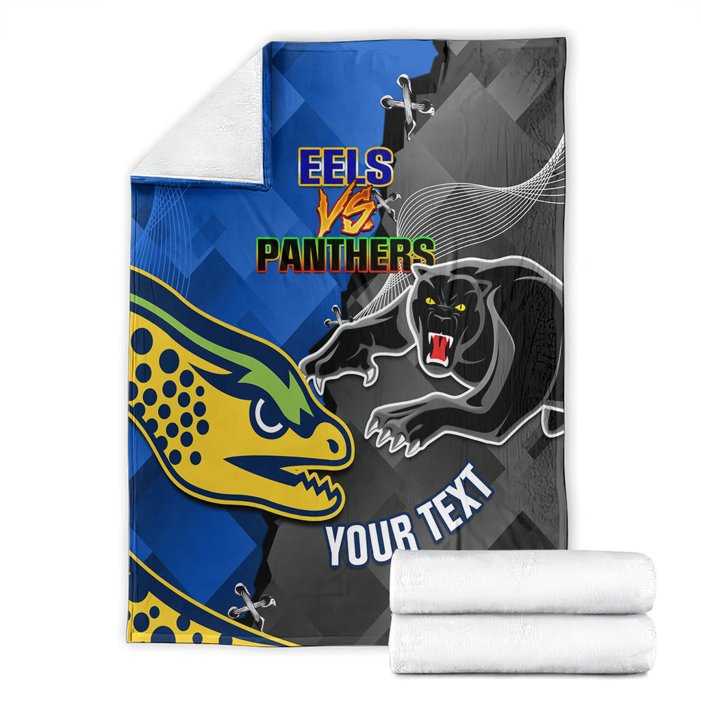 personalised-panthers-and-eels-blanket-sporty-version