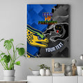 personalised-panthers-and-eels-canvas-wall-art-sporty-version