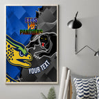 personalised-panthers-and-eels-canvas-wall-art-sporty-version