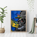 personalised-panthers-and-eels-canvas-wall-art-sporty-version