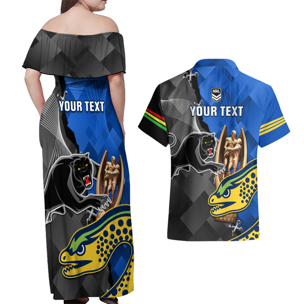 personalised-panthers-and-eels-couples-matching-off-shoulder-maxi-dress-and-hawaiian-shirt-sporty-version