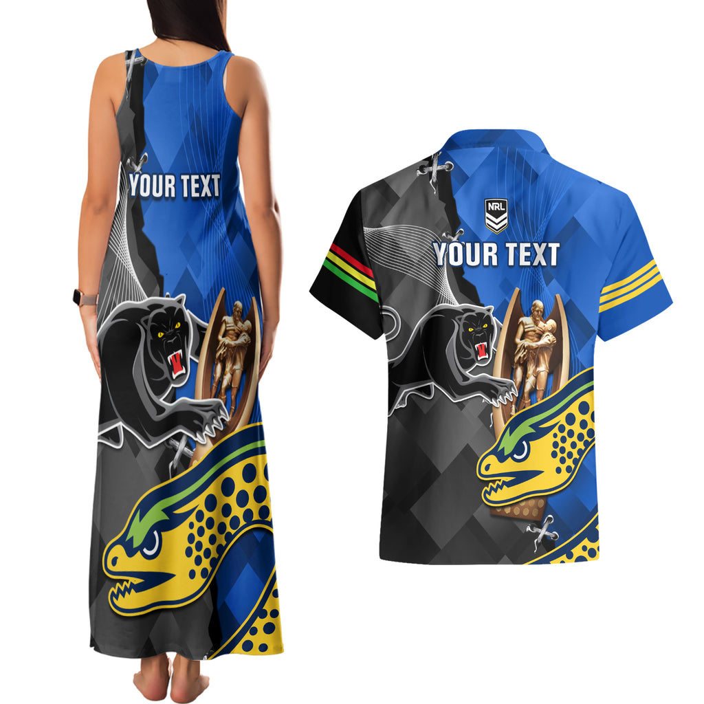 personalised-panthers-and-eels-couples-matching-tank-maxi-dress-and-hawaiian-shirt-sporty-version