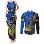 personalised-panthers-and-eels-couples-matching-tank-maxi-dress-and-long-sleeve-button-shirt-sporty-version