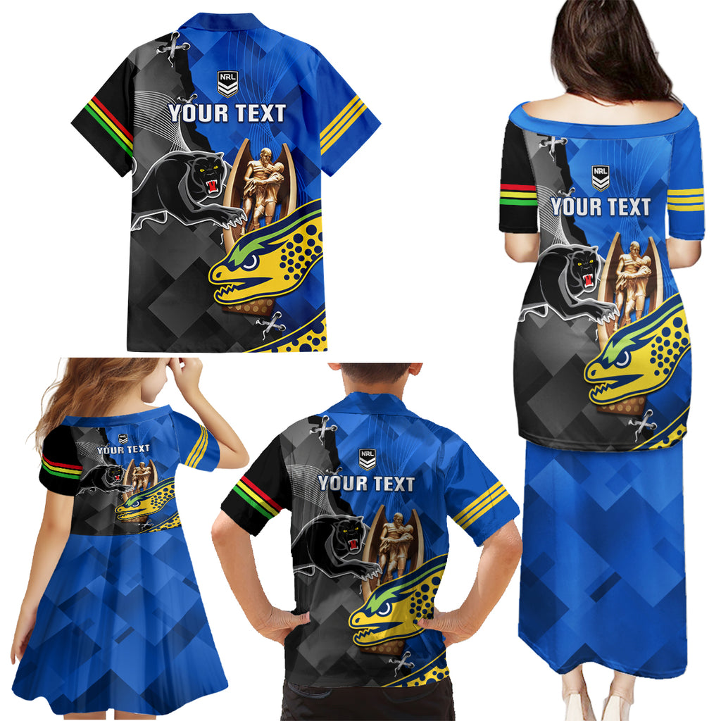 personalised-panthers-and-eels-family-matching-puletasi-dress-and-hawaiian-shirt-sporty-version