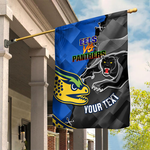 personalised-panthers-and-eels-garden-flag-sporty-version
