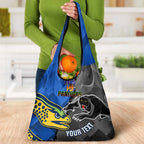 Personalised Panthers And Eels Grocery Bag Sporty Version
