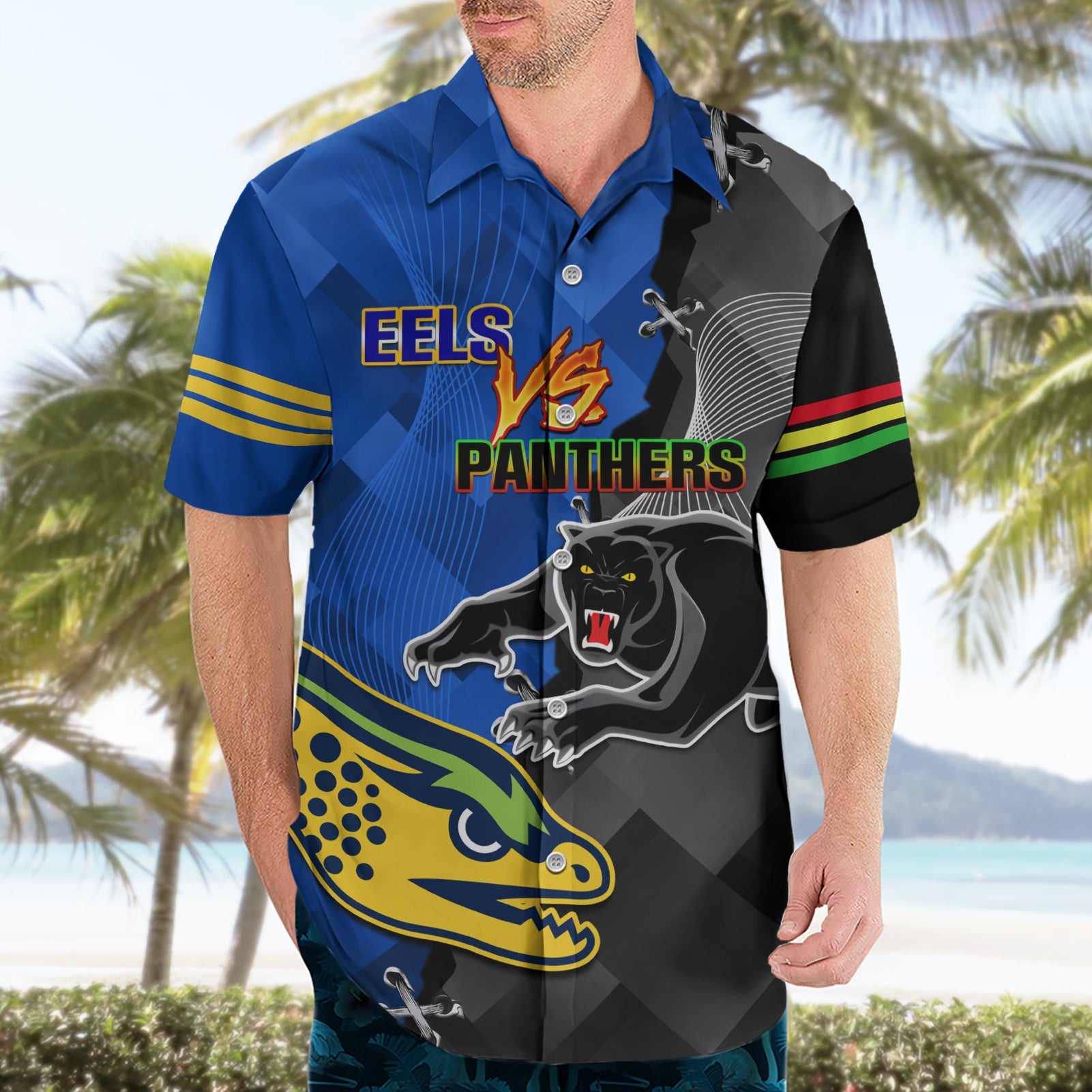 personalised-panthers-and-eels-hawaiian-shirt-sporty-version