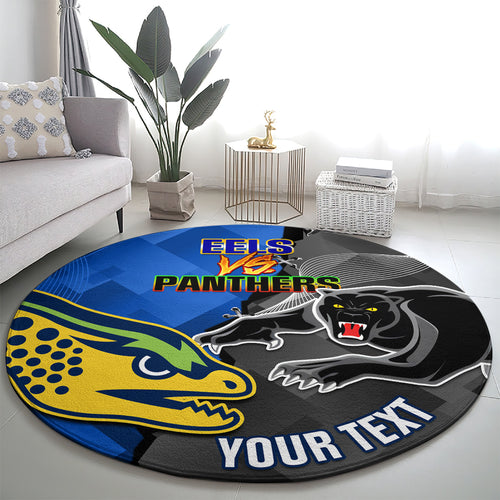 personalised-panthers-and-eels-round-carpet-sporty-version