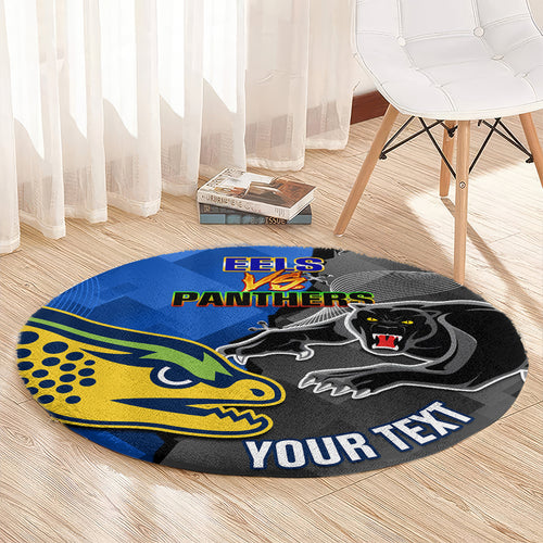personalised-panthers-and-eels-round-carpet-sporty-version