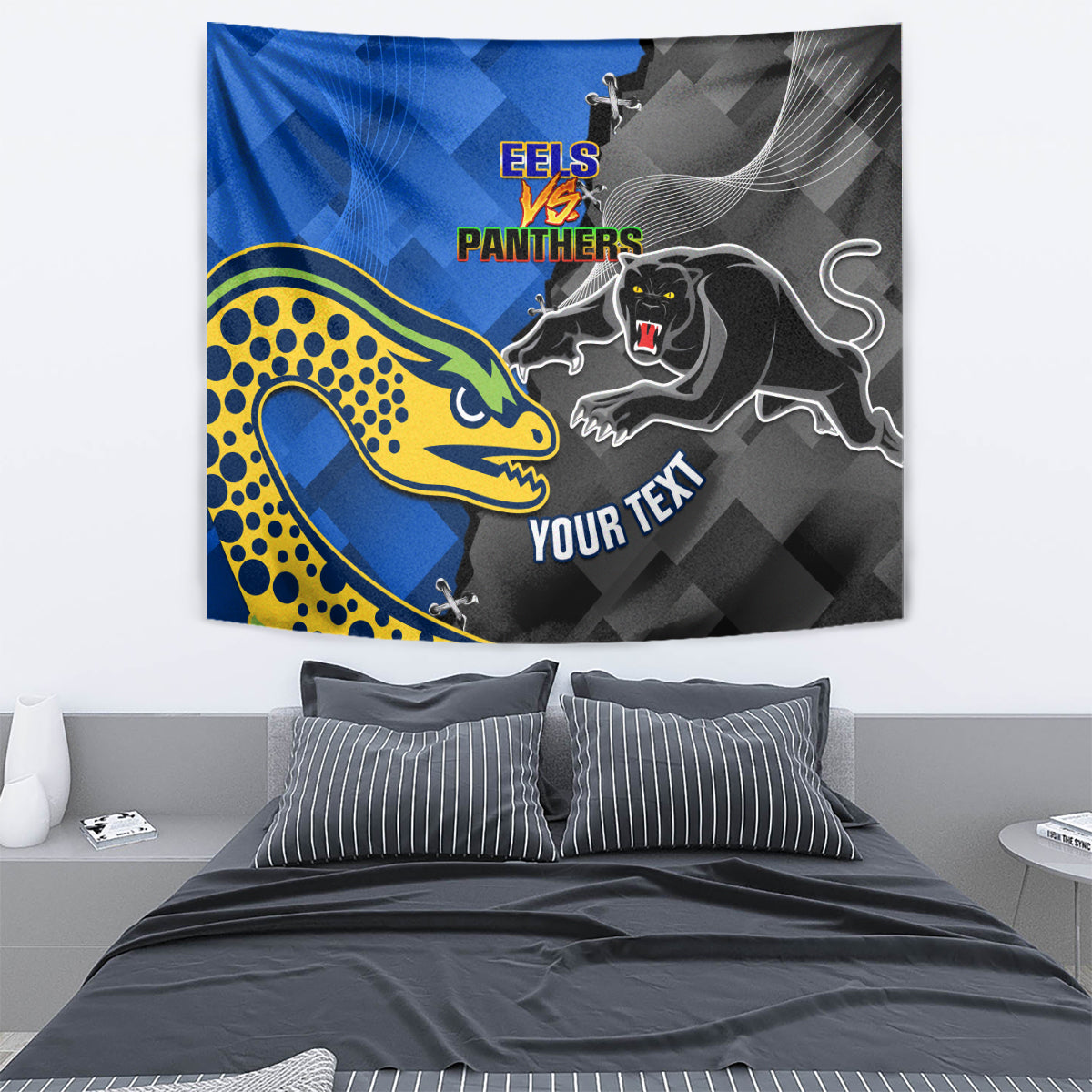 personalised-panthers-and-eels-tapestry-sporty-version