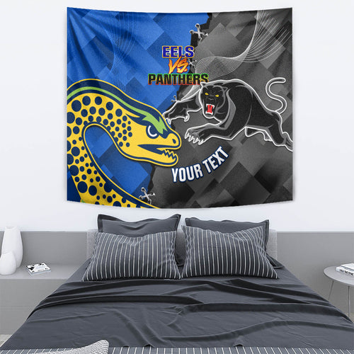 personalised-panthers-and-eels-tapestry-sporty-version