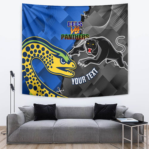 personalised-panthers-and-eels-tapestry-sporty-version