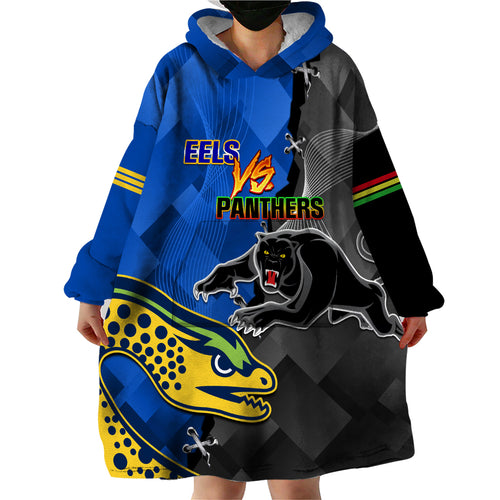 personalised-panthers-and-eels-wearable-blanket-hoodie-sporty-version