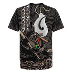 Aotearoa Hei Matau Rugby Jersey Haka Kiwi Mix Maori Mangopare