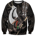 Aotearoa Hei Matau Sweatshirt Haka Kiwi Mix Maori Mangopare
