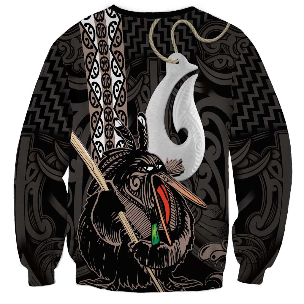 Aotearoa Hei Matau Sweatshirt Haka Kiwi Mix Maori Mangopare