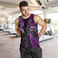 Custom New Zealand Tiki Tennis Men Tank Top 2024 Aotearoa Tenehi Maori Silver Fern - Purple