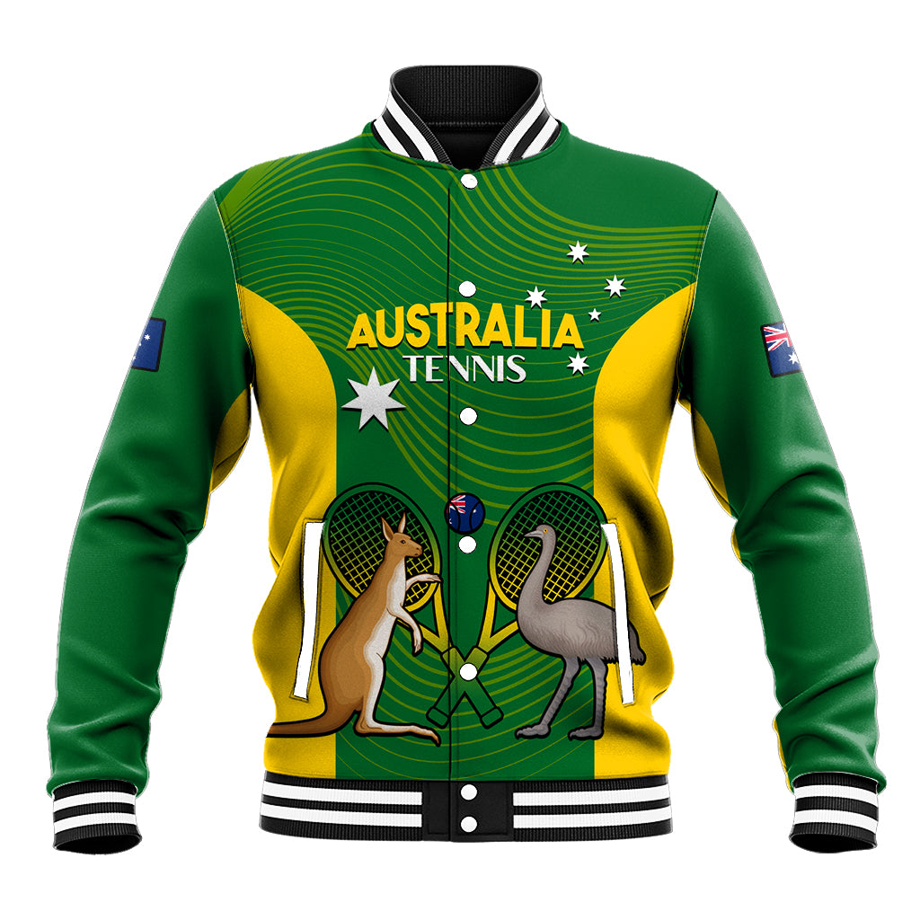 Personalised Australia Tennis Baseball Jacket Aussie Pride National Color
