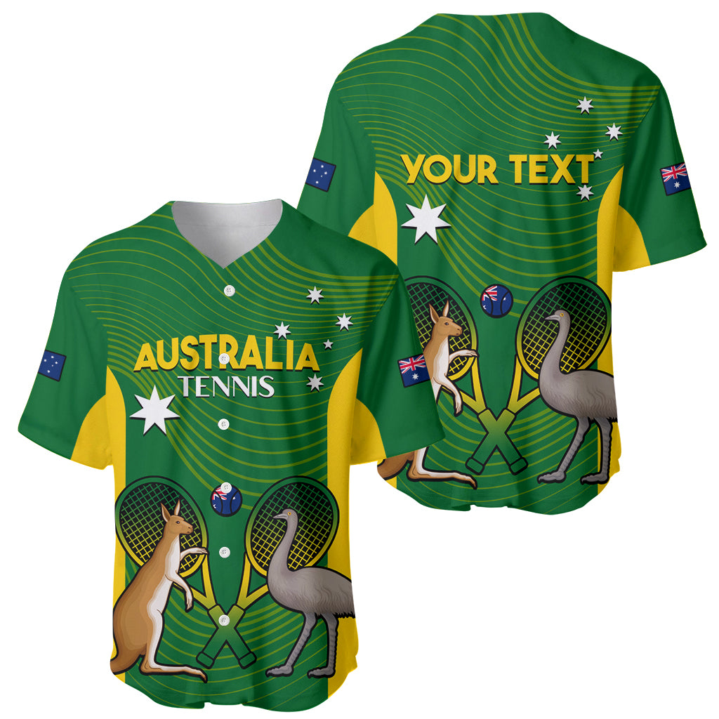 Personalised Australia Tennis Baseball Jersey Aussie Pride National Color