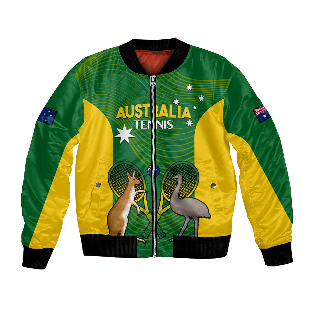Personalised Australia Tennis Bomber Jacket Aussie Pride National Color
