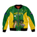 Personalised Australia Tennis Bomber Jacket Aussie Pride National Color