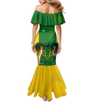 Personalised Australia Tennis Family Matching Mermaid Dress and Hawaiian Shirt Aussie Pride National Color