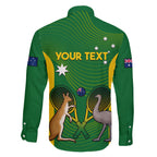 Personalised Australia Tennis Family Matching Puletasi and Hawaiian Shirt Aussie Pride National Color