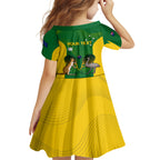 Personalised Australia Tennis Family Matching Summer Maxi Dress and Hawaiian Shirt Aussie Pride National Color
