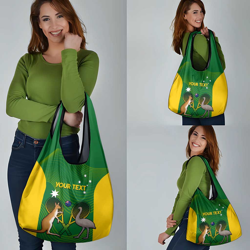 Personalised Australia Tennis Grocery Bag Aussie Pride National Color