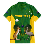 Personalised Australia Tennis Hawaiian Shirt Aussie Pride National Color