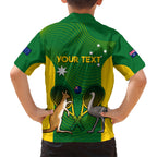 Personalised Australia Tennis Kid Hawaiian Shirt Aussie Pride National Color