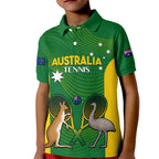 Personalised Australia Tennis Kid Polo Shirt Aussie Pride National Color