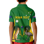 Personalised Australia Tennis Kid Polo Shirt Aussie Pride National Color