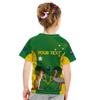 Personalised Australia Tennis Kid T Shirt Aussie Pride National Color