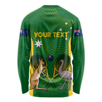 Personalised Australia Tennis Long Sleeve Shirt Aussie Pride National Color